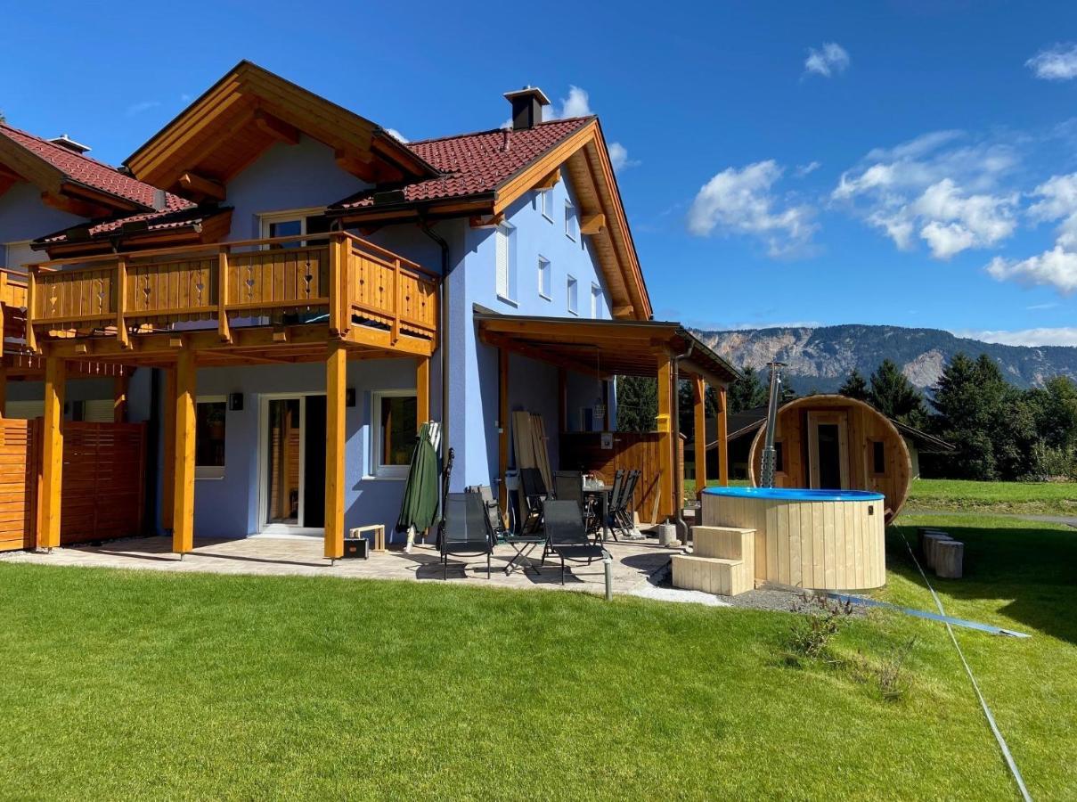 Вилла Casa Blu Kaernten - One Holiday In Three Countries - Cold&Hottub, Sauna - Piste Арнольдштайн Экстерьер фото